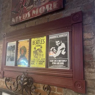 Artwork in the diner