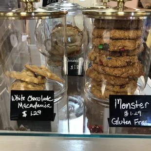 a display of cookies