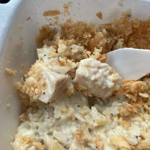 The only chicken in the poppy seed chicken dish