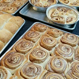 Fresh, homemade Cinnamon Rolls free with lunch!