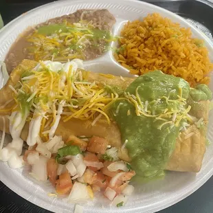 This is the Chimichanga combo.
