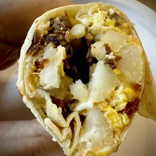 Mix breakfast burrito