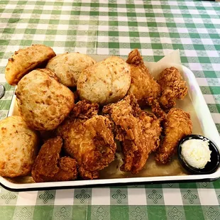 Full chicken and biscuits