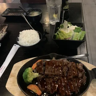 Beef Teriyaki dinner.