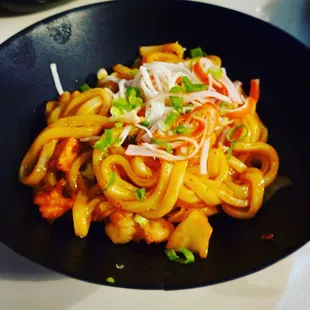 Kimchee Seafood Yaki Udon