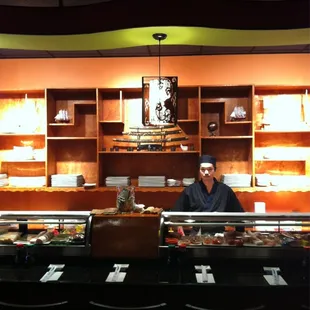 The sushi bar at Daiwa