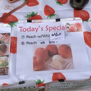 Yipes! It&apos;s only 8:20 am &amp; they&apos;re sold out of their fresh peach-filled mochi