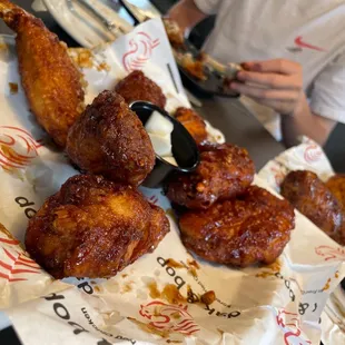 Lemon pepper, Korean, spicy chicken wings