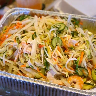 a container of food