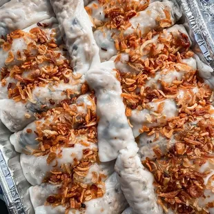 Pork woodear banh cuon party tray.