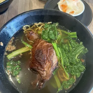 Duck Egg Noodle Soup