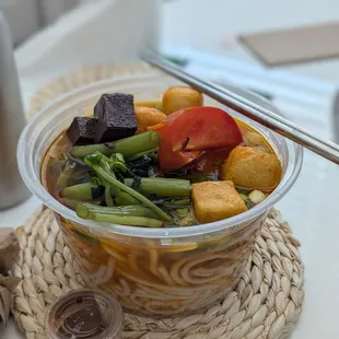 $15 Canh Bun (Vietnamese Water Spinach Noodle Soup).