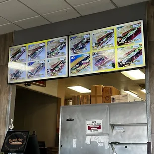 A dozen banh mi sandwiches to choose from