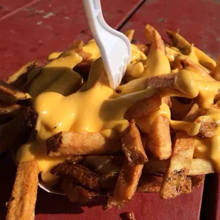 Cheesy fries. This is a small!