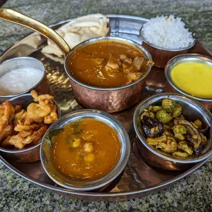 a variety of dishes