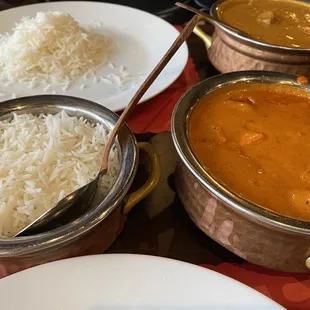 Chicken tikka masala &amp; lamb curry ( mild )