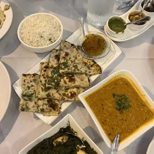 Papri Chaat , Samosa chaat , Papadam&amp; different Sweet &amp; Spicy Sauces