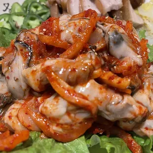 Oyster kimchi