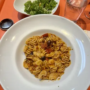 Pasta with Puttanesca - very good and light