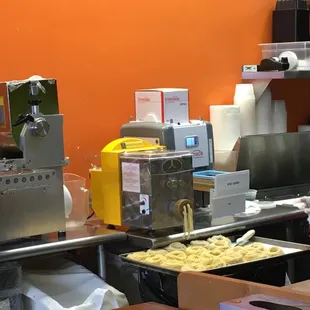 Fresh Angel hair pasta in the works!