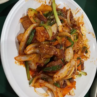 Spicy BBQ pork or