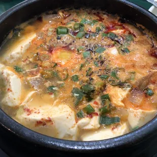 Seafood tofu soup