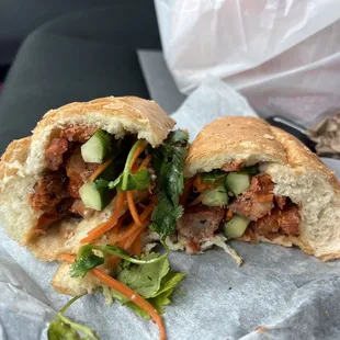 B3. Pork Bahn Mi Sandwich - Overall pretty good but not my favorite in town. Bread was not crispy enough on the exterior and meat was ok.