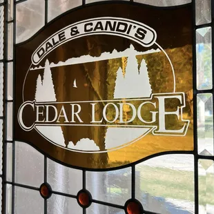 a stained glass window