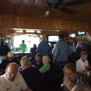 View of bar from dinning area.