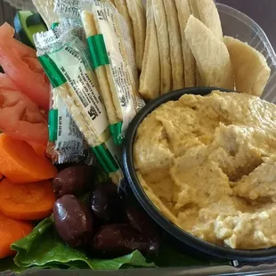 Hummus plate