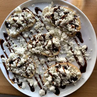 Feta Balsamic Crostinis