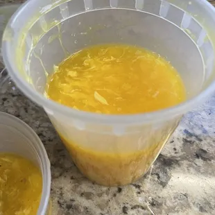 Large egg drop soup... ate half of it at this point.. it was FULL