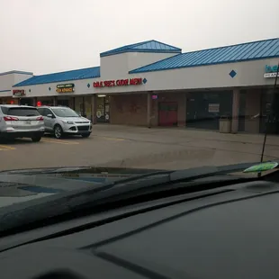 In the strip mall