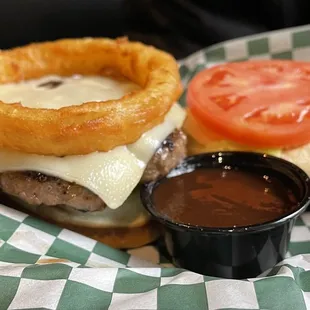 The western burger.  Not bad.