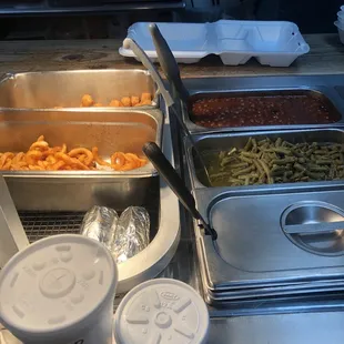 a variety of food items