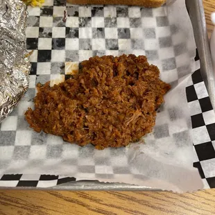 Chopped Brisket Sandwich