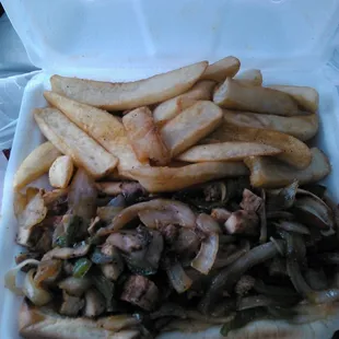 Chicken Philly w/Fries