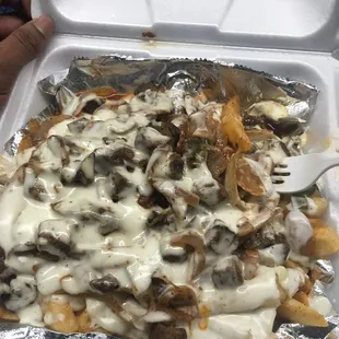 Steak dirty fries ok I prefer chicken