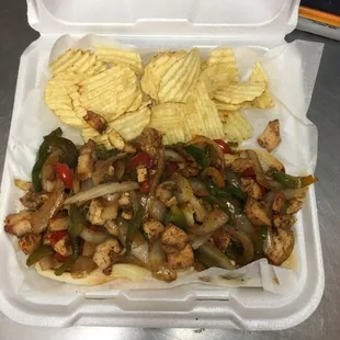 Grilled chicken philly sandwich