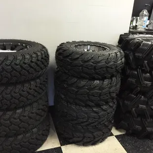 Over 20 tire and wheel kits to choose from.
