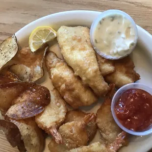 Fish fry Friday's half a lb of Lake Erie Perch and Butterfly shrimp only 14.98