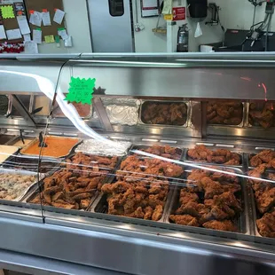 Fried chicken and full hot food!