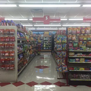A view of some aisles. 6. 5. 4.