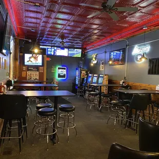 the inside of a restaurant