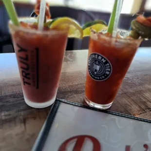 Loaded Bloody Mary&apos;s and Smithton poutine.