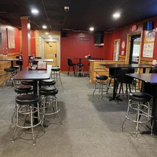 the inside of a restaurant