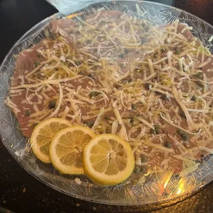 Beef carpaccio