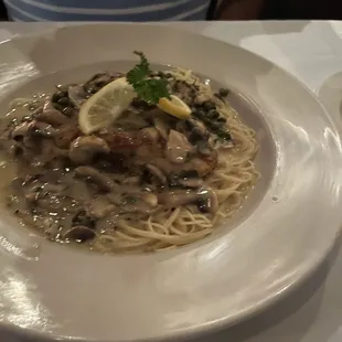 Swordfish piccata