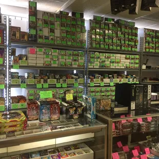 More Pokémon some Yu-gi -oh down there too and other random cards in the case