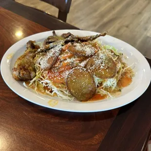 Our Michoacán style Enchiladas